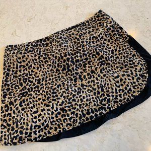 Outdoor Voices Black Tan Animal print tennis pickleball sport skort